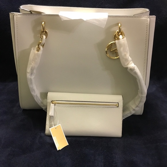 💥FINAL OFFER💥NWT MK Sofia large tote, wallet set - Picture 6 of 8